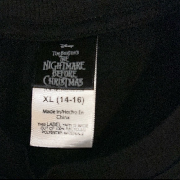 Nightmare Before Christmas NBC Jack and Sally Pullover Girls Sweatshirt NWOT - Picture 14 of 16